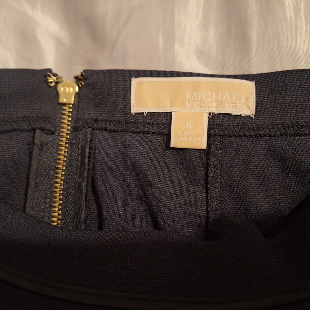 Michael Kors Black Skirt with Gold Zipper